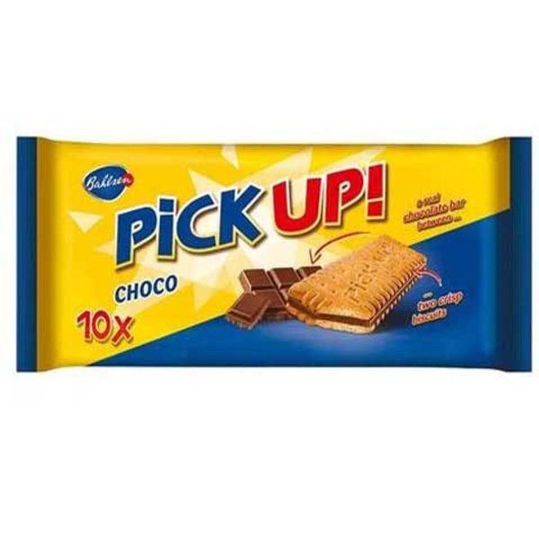 PICK UP  CHOCO BISCUITS FILLED WITH MILK X10 28G For Sale