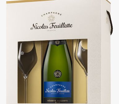 NF CHAMPAGNE EXCL 75CL COFFRET + 2 GLASSES Online Hot Sale