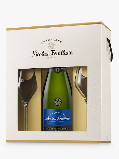 NF CHAMPAGNE EXCL 75CL COFFRET + 2 GLASSES Online Hot Sale