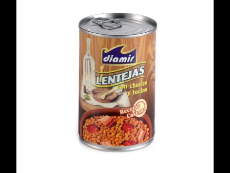 DIAMIR LENTILS WITH CHORIZO 425G For Cheap