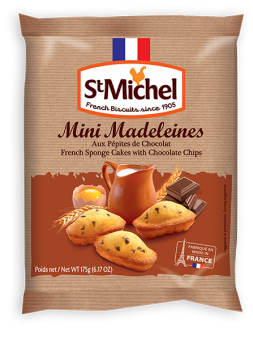 ST MICHEL SMALL CHOCO MADELEINE 18GX140PCS Online Sale