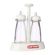 ARAVEN ELEGANCE PLASTIC CRUET SET WHITE 2PC For Discount