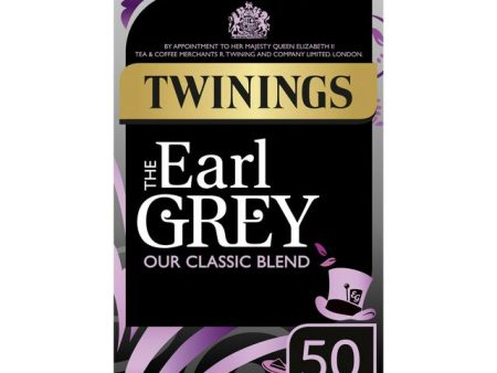 TWININGS EARL GREY TEA 50 S on Sale