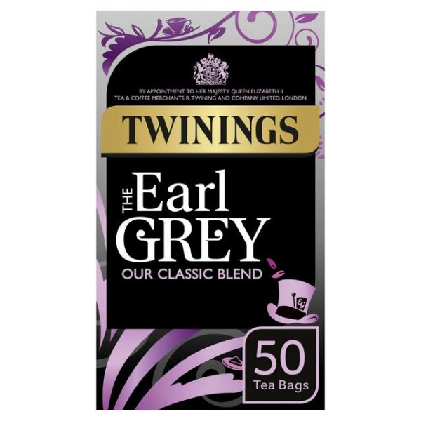 TWININGS EARL GREY TEA 50 S on Sale