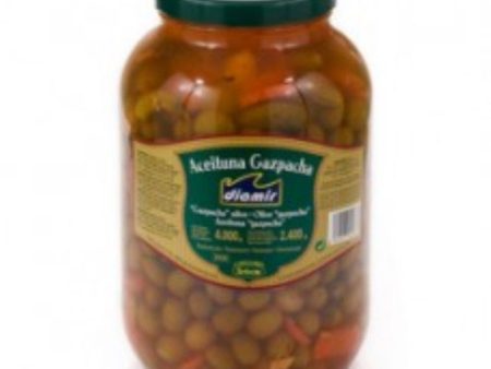 DIAMIR PLAIN OLIVES GAZPACHA  GLASS 4KG Fashion