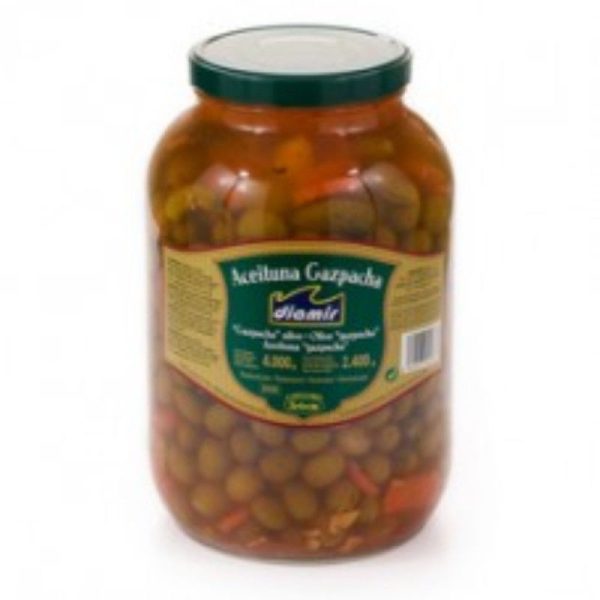 DIAMIR PLAIN OLIVES GAZPACHA  GLASS 4KG Fashion