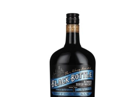 WHISKY BLACK BOTTLE SMOKE & DAGGER 70CL Supply