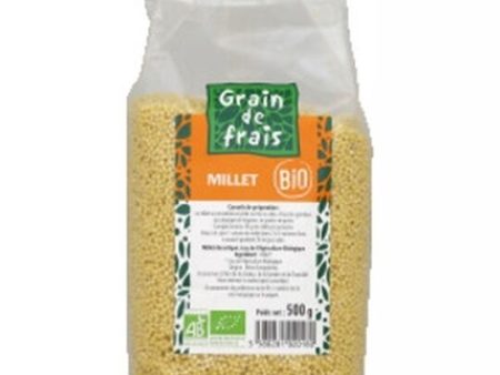 GRAIN DE FRAIS MILLET GRAIN PEELED BIO 500GR For Cheap