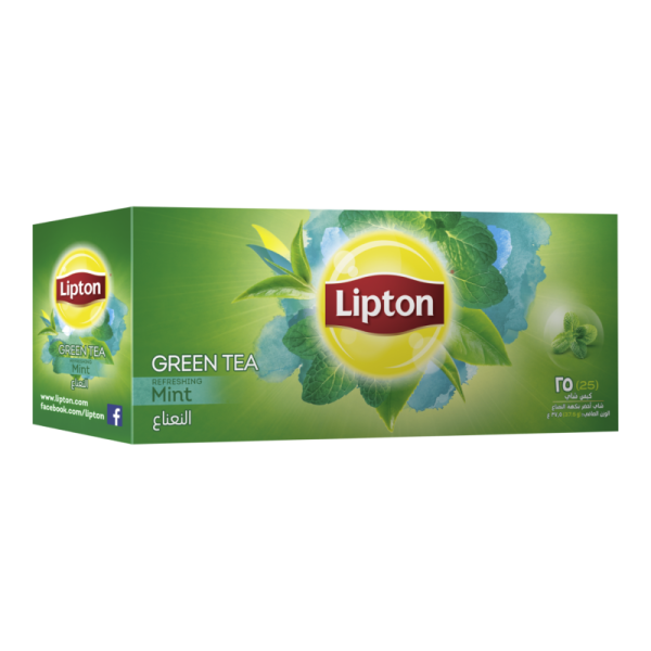 LIPTON GREEN TEA MINT 25 BAGS Hot on Sale