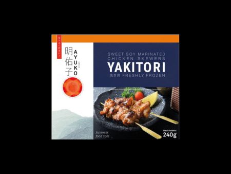 YAKITORI CHICKEN SKEWERS AYUKO 240G on Sale