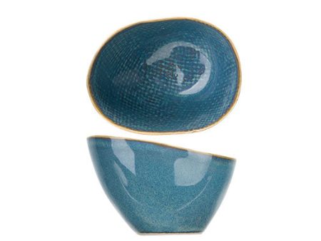 AICHA BLUE BOWL OVAL 15X12.5XH7-8.5CM X6 Online