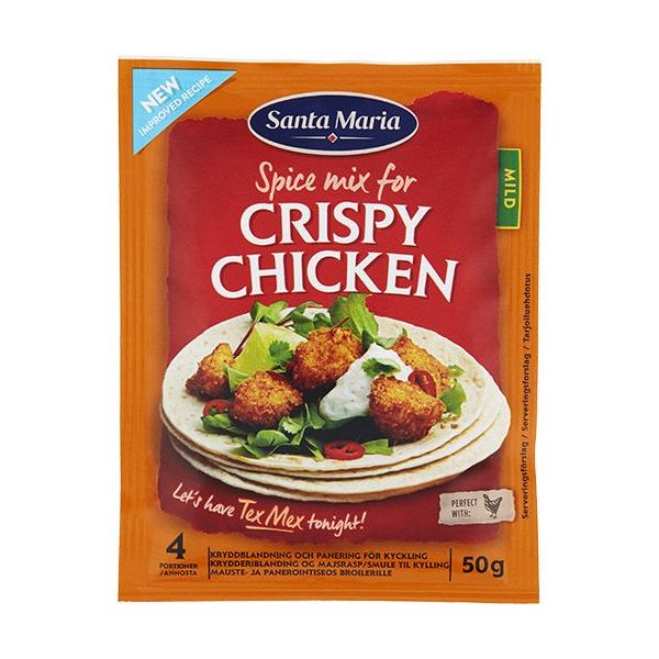 SANTA MARIA CRISPY CHICKEN SPICE MIX  50G Supply