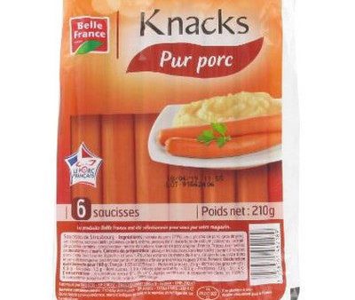 BELLE FRANCE SAUSAGE STRASBOURG 6PCE 210GR Hot on Sale