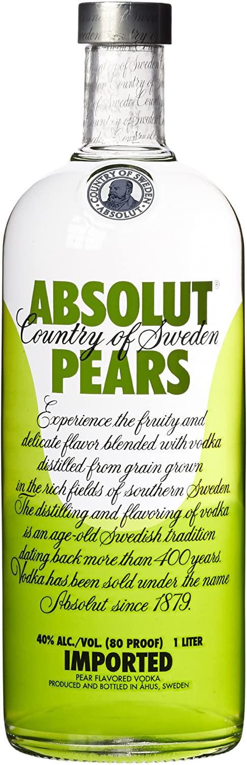 VODKA ABSOLUT PEARS   1LT For Cheap