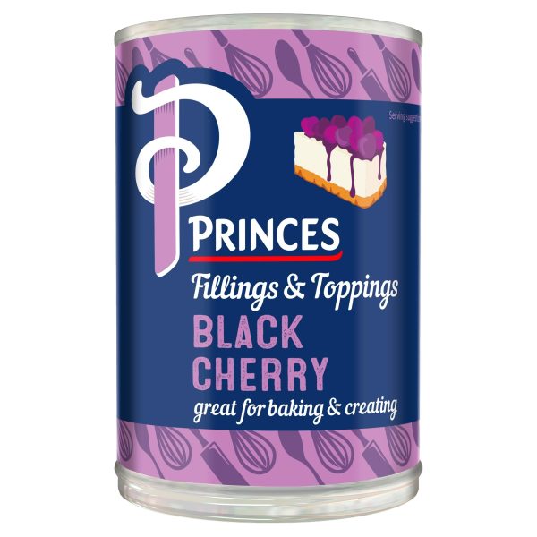 PRINCES BLACK CHERRY FRUIT FILLING 410GR Online Hot Sale