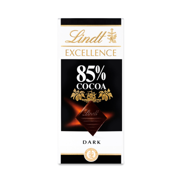 LINDT EXCELLENCE DARK CHOCOLATE 85% 100G Supply