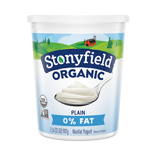 Stonyfield Plain 0% Organic Yogurt 32oz Fashion