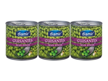 DIAMIR NATURAL GREEN PEAS  200GR PACK 3 Hot on Sale