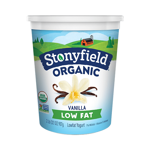 Stonyfield Vanilla Low Fat Yogurt 32oz Supply