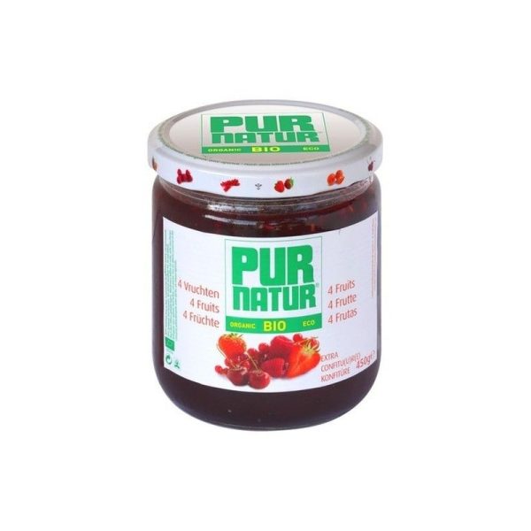 PUR NATUR ORGANIC 4 FRUITS JAM 450GR on Sale