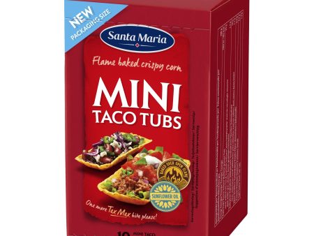 SANTA MARIA MINI TACO TUBES 10PCS 86G Online now