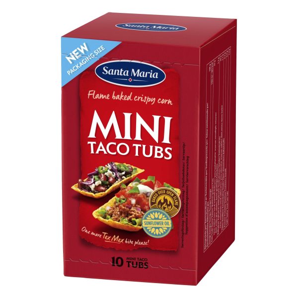 SANTA MARIA MINI TACO TUBES 10PCS 86G Online now