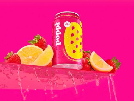 Poppi Drink  Strawberry Lemonade 4 pack For Discount