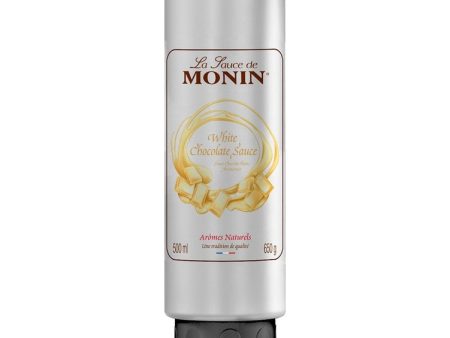 MONIN WHITE CHOCOLATE SAUCE 50CL For Sale