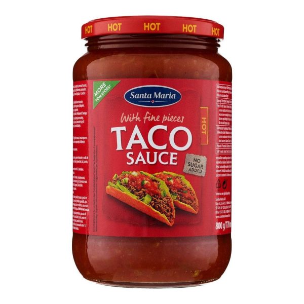 SANTA MARIA TACO SAUCE HOT 800G Online Sale