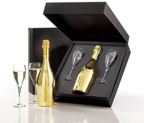 BOTTEGA GOLD GIFT BOX BLACK + 2 GLASSES Cheap