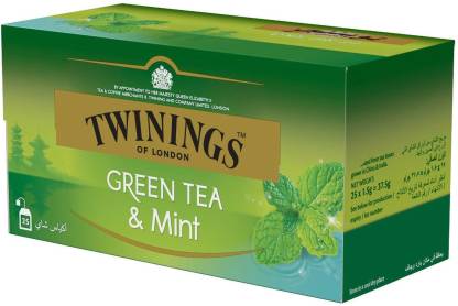 TWININGS GREEN TEA MINT 25 UNITS Online