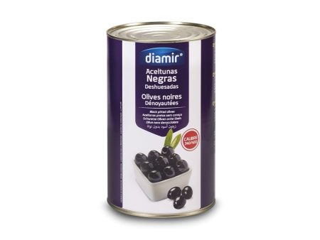 DIAMIR PITTED BLACK OLIVES 5KG 340 400 Cheap